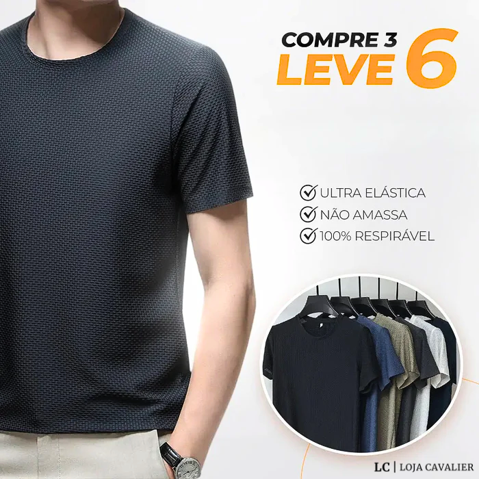 Camisas de Algodão Premium Respiráveis - (COMPRE 3 LEVE 6)